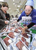 Whale meat fair in Osaka