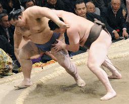 Hakuho finishes New Year meet on winning note