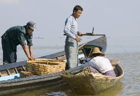 Fishermen on Myanmar's Inle Lake