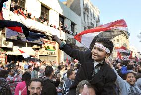 Jubilation in Cairo