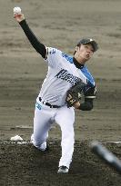 Saito throws scoreless inning in exhibition debut