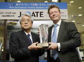 Osaka bourse inaugurates J-Gate derivatives trading system
