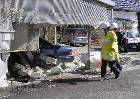 Teenager-driven car rams into wall