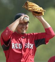 Red Sox's Matsuzaka at spring camp