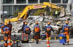 Japan's aid team in quake-hit N.Z.