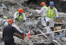 Search and rescue efforts in quake-hit N.Z.