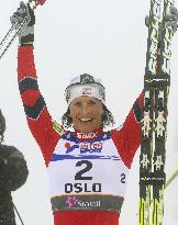 Bjoergen captures 2nd gold at Nordic world ski c'ships