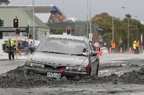 Aftermath of quake in N.Z.