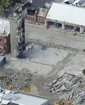 Aftermath of quake in Christchurch