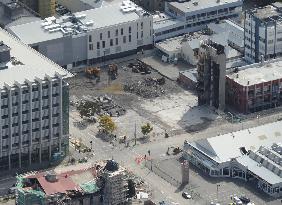 Aftermath of quake in Christchurch