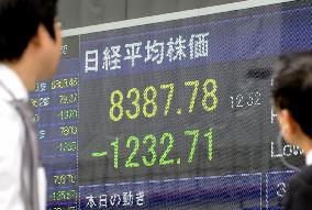 Nikkei in free fall on nuclear worries