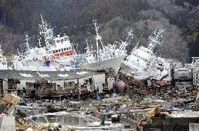 Tsunami aftermath in Kesennuma