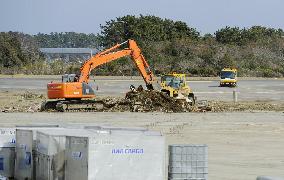 Sendai airport partially restored