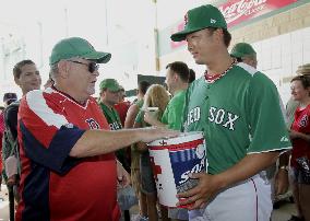 Red Sox collects donation for Japan quake victims