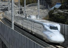 Serving shinkansen train