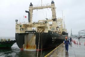 Japan whalers return home