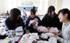 Student volunteers in Miyako