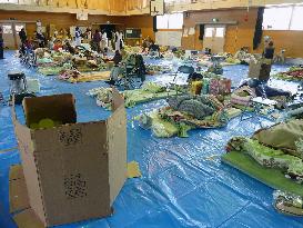 Evacuation shelter in Ishinomaki