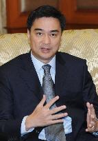 Thai PM Abhisit in interview