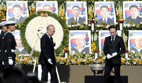 S. Korea marks 1 yr. since sinking of warship by N. Korea