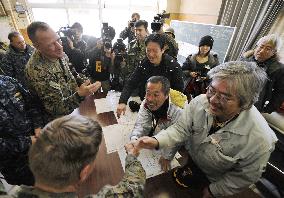 Oshima islanders thank U.S. military for relief efforts