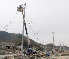 Reconstruction work after disaster