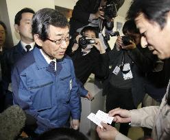 Fukushima Gov. Sato rejects meeting with TEPCO president