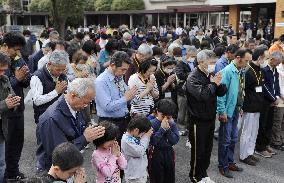Japan mourns on 1 month anniv.