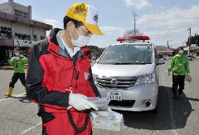 Radiation screening in Fukushima