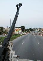Empty streets in Abidjan, Ivory Coast