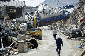 Tsunami aftermath in Onagawa