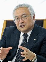Toshiba president Sasaki in interview