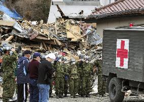 Qauke aftermath in Otsuchi