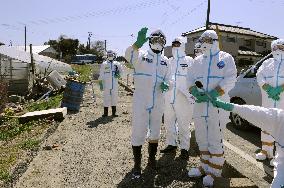 Japan spokesman Edano in Fukushima