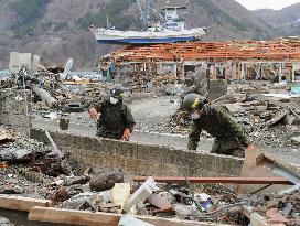 Recovery efforts in Onagawa