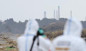 View of Fukushima Daiichi plant from Namie
