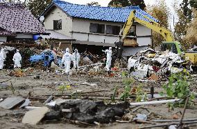 Search for disaster victims in Futaba