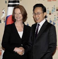 Australian PM in South Korea