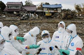 Evacuated town near Fukushima plant