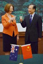 China, Australia agree to boost cooperation in energy, resources