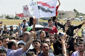 Jordanians protest against Syria's crackdown
