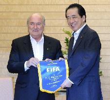 FIFA's Blatter, PM Kan meet