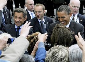 Obama, Sarkozy at G-8 summit