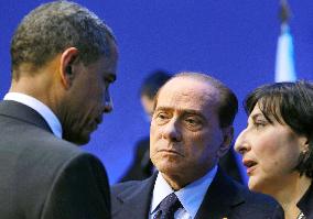 Obama, Berlusconi at G-8 summit