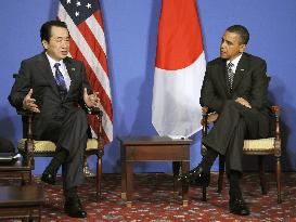 Kan, Obama meet in France