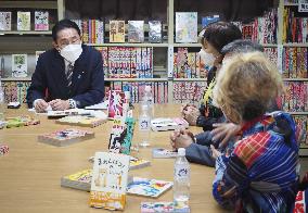 Japan PM Kishida meets with manga artists