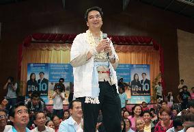 Thai PM Abhisit during election campaign