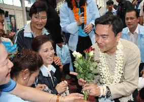 Thai PM Abhisit during election campaign