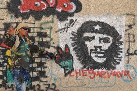 Anti-Gaddafi paintings in Libya