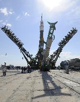 Soyuz at launch pad